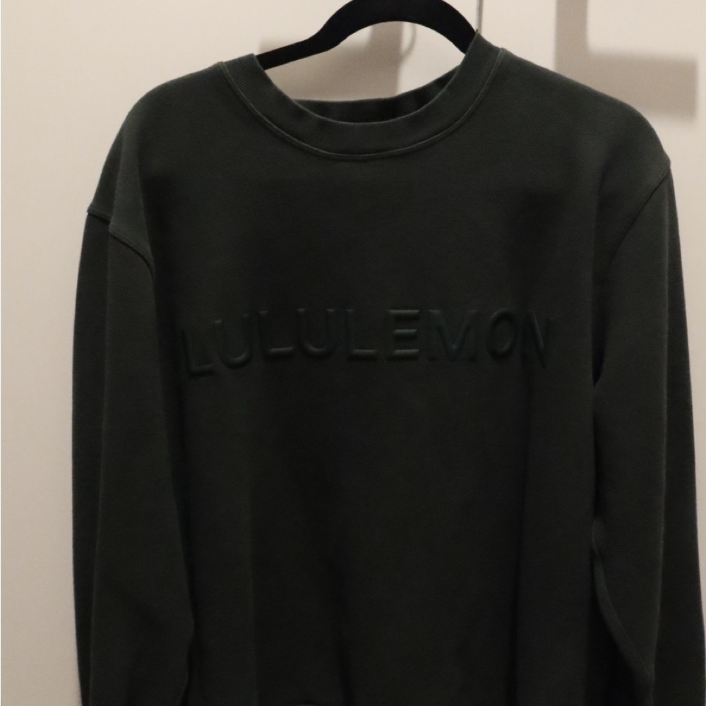 lululemon athletica Men's Dark Green Crewneck Sweater